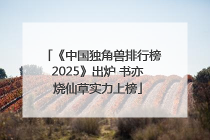 《中国独角兽排行榜2025》出炉 书亦烧仙草实力上榜