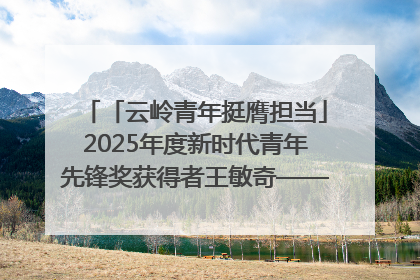 「云岭青年挺膺担当」2025年度新时代青年先锋奖获得者王敏奇——澜沧江上好渔人