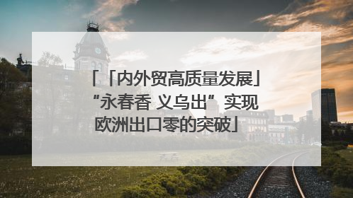 「内外贸高质量发展」“永春香 义乌出”实现欧洲出口零的突破