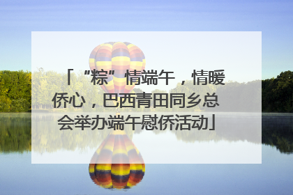 “粽”情端午，情暖侨心，巴西青田同乡总会举办端午慰侨活动