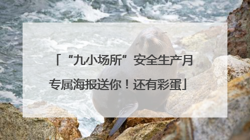 “九小场所”安全生产月专属海报送你！还有彩蛋