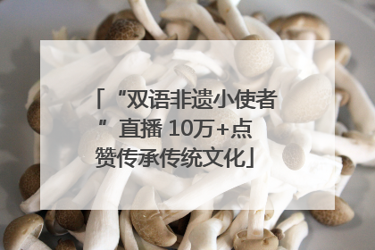 “双语非遗小使者”直播 10万+点赞传承传统文化