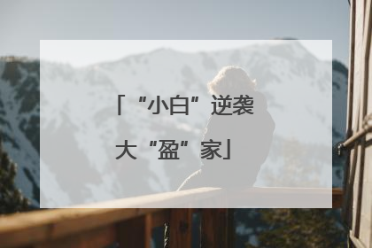 “小白”逆袭大“盈”家