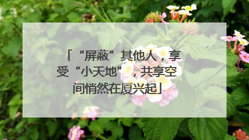 “屏蔽”其他人，享受“小天地”，共享空间悄然在厦兴起