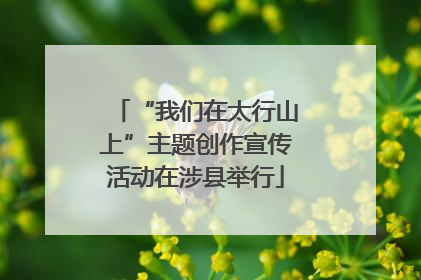 “我们在太行山上”主题创作宣传活动在涉县举行