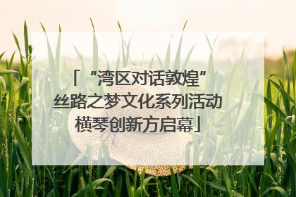 “湾区对话敦煌” 丝路之梦文化系列活动横琴创新方启幕