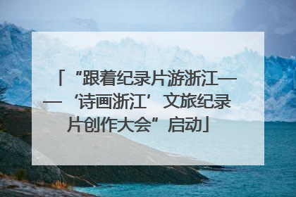 “跟着纪录片游浙江——‘诗画浙江’文旅纪录片创作大会”启动