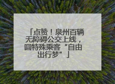 点赞！泉州百辆无障碍公交上线，圆特殊乘客“自由出行梦”