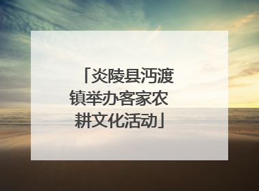 炎陵县沔渡镇举办客家农耕文化活动