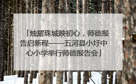 烛耀珠城映初心，师德报告启新程——五河县小圩中心小学举行师德报告会