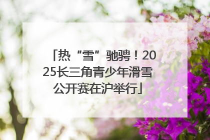 热“雪”驰骋！2025长三角青少年滑雪公开赛在沪举行