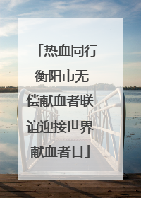 热血同行 衡阳市无偿献血者联谊迎接世界献血者日