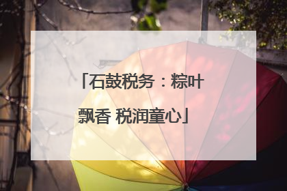 石鼓税务：粽叶飘香 税润童心
