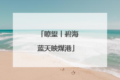 瞭望丨碧海蓝天映煤港