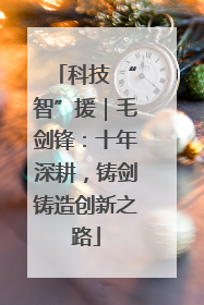 科技 “智”援｜毛剑锋：十年深耕，铸剑铸造创新之路