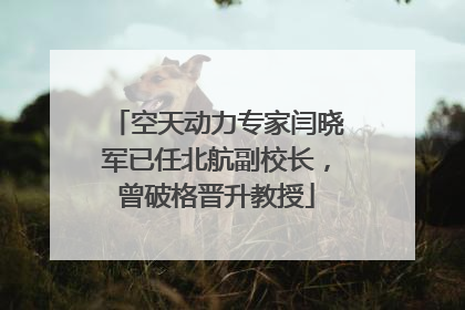 空天动力专家闫晓军已任北航副校长，曾破格晋升教授