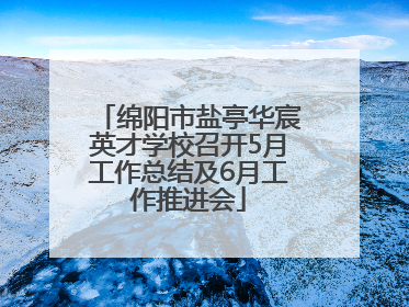 绵阳市盐亭华宸英才学校召开5月工作总结及6月工作推进会
