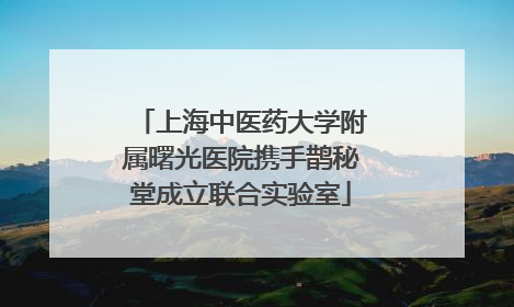 上海中医药大学附属曙光医院携手鹊秘堂成立联合实验室
