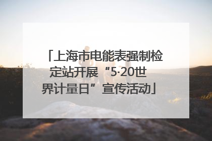 上海市电能表强制检定站开展“5·20世界计量日”宣传活动