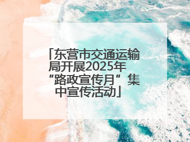 东营市交通运输局开展2025年“路政宣传月”集中宣传活动
