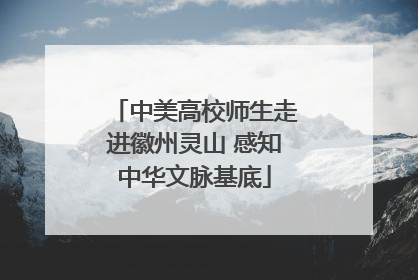 中美高校师生走进徽州灵山 感知中华文脉基底