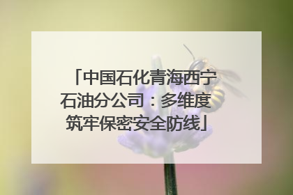 中国石化青海西宁石油分公司：多维度筑牢保密安全防线