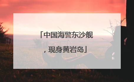 中国海警东沙舰，现身黄岩岛