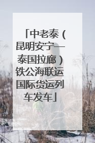 中老泰（昆明安宁—泰国拉廊）铁公海联运国际货运列车发车