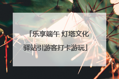 乐享端午 灯塔文化驿站引游客打卡游玩