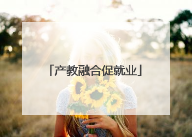 产教融合促就业