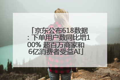 京东公布618数据：下单用户数同比增100% 超百万商家和6亿消费者受益AI