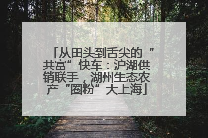 从田头到舌尖的“共富”快车：沪湖供销联手，湖州生态农产“圈粉”大上海