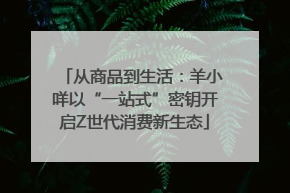 从商品到生活：羊小咩以“一站式”密钥开启Z世代消费新生态