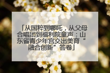 从国粹到哪吒，从父母合唱团到福利院童声：山东省青少年宫交出美育“融合创新”答卷
