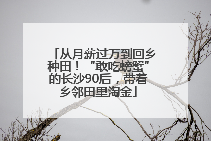 从月薪过万到回乡种田！“敢吃螃蟹”的长沙90后，带着乡邻田里淘金