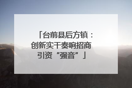 台前县后方镇：创新实干奏响招商引资“强音”