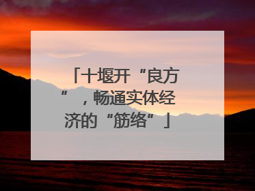 十堰开“良方”，畅通实体经济的“筋络”