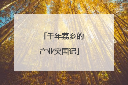 千年荔乡的产业突围记