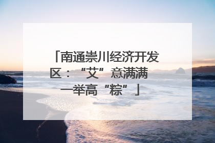 南通崇川经济开发区：“艾”意满满 一举高“粽”