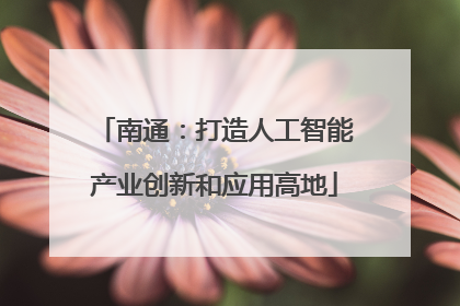 南通：打造人工智能产业创新和应用高地
