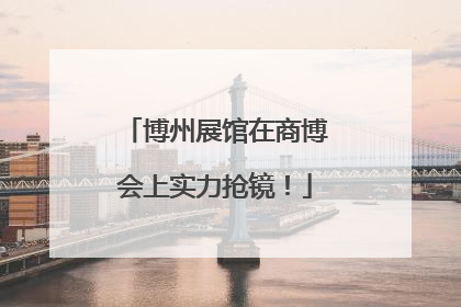 博州展馆在商博会上实力抢镜！