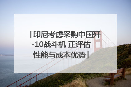 印尼考虑采购中国歼-10战斗机 正评估性能与成本优势