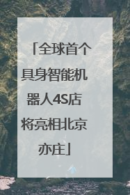 全球首个具身智能机器人4S店将亮相北京亦庄