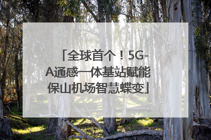 全球首个！5G-A通感一体基站赋能保山机场智慧蝶变
