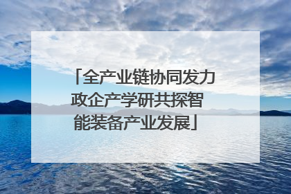 全产业链协同发力 政企产学研共探智能装备产业发展
