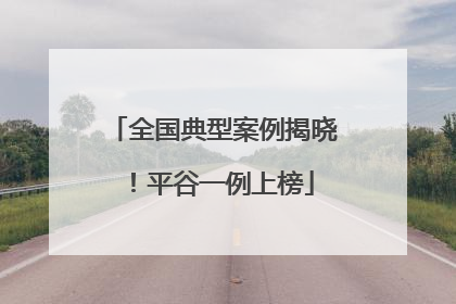 全国典型案例揭晓！平谷一例上榜