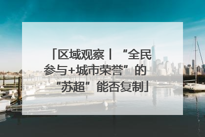 区域观察丨“全民参与+城市荣誉”的“苏超”能否复制