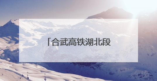 合武高铁湖北段建设取得新进展