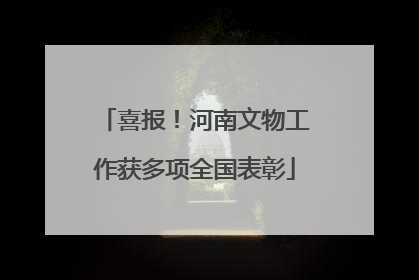 喜报！河南文物工作获多项全国表彰