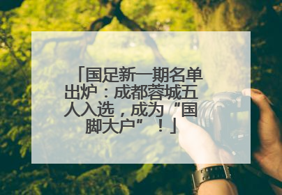 国足新一期名单出炉：成都蓉城五人入选，成为“国脚大户”！